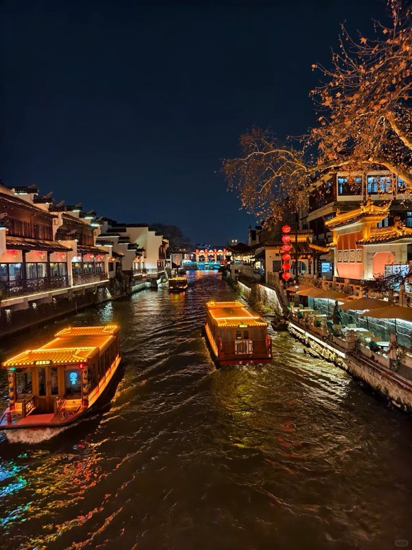 南京夫子庙秦淮河实景